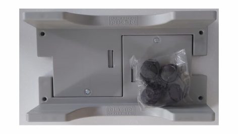 زیر کیسی پلاستیکی چرخ دار نگین