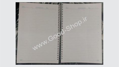 دفتر 200 برگ سیمی جلد طلقی ساده A4