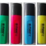 ماژیک علامت زن ماکسی (MAXI) کد MX-50Y رنگبندی (زرد – آبی – سبز – سرخآبی )