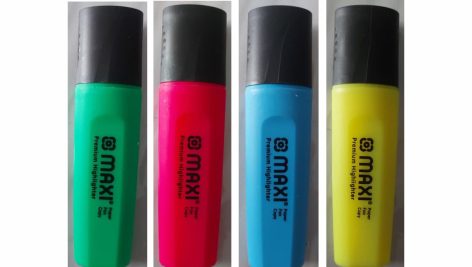 ماژیک علامت زن ماکسی (MAXI) کد MX-50Y رنگبندی (زرد – آبی – سبز – سرخآبی )