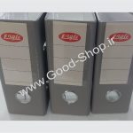 زونکن تیگل دار سایز A5 عطف ۷/۵ طوسی با جلد کتان و لبه فلزی