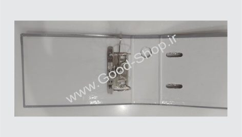 زونکن تیگل دار سایز A5 عطف ۷/۵ طوسی با جلد کتان و لبه فلزی