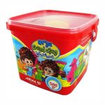 بسته خمیرشنی (شن جادویی) 500 گرمی همراه با ابزار (سطلی) کد 1088 آریا