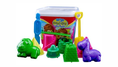 بسته خمیرشنی (شن جادویی) 500 گرمی همراه با ابزار (سطلی) کد 1088 آریا